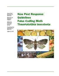 New Pest Response Guidelines False Codling Moth Thaumatotibia Leucotreta