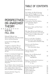 Perspectives on Anarchist Theoryis Creating Democracy 55 a Publication of the Institute for Lara Messersmith-Glavin Anarchist Studies (IAS)