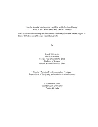Spatial Associations Between Land Use and Infectious Disease: WNV in the United States and Zika in Colombia