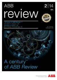 A Century of ABB Review