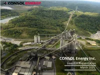 CEIX First Quarter 2021 Investor Presentation