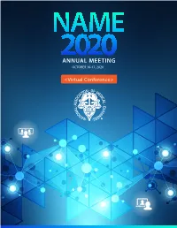 Final Name 2020 Annual Meeting Program