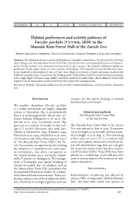 Habitat Preferences and Activity Patterns of Furcifer Pardalis