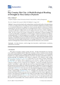 A World-Ecological Reading of Drought in Thea Astley's