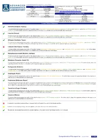 Comprehensive Pgx Report for 1 / 31 Examples of Different Levels of Evidence for Pgx Snps