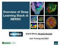 Overview of Deep Learning Stack at NERSC