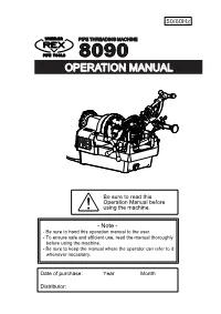 8090 Operation Booklet