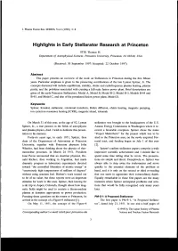 Highlights in Early Stellarator Research at Princeton