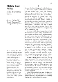 Middle East Policy – Some Alternative Views 47