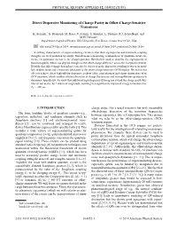 Direct Dispersive Monitoring of Charge Parity in Offset-Charge