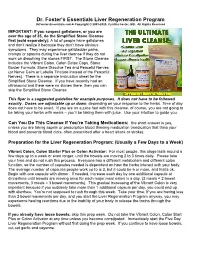 Dr. Foster's Essentials Liver Regeneration Program