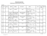 PESHI REGISTER Peshi Register from 01-08-2016 to 31-08-2016