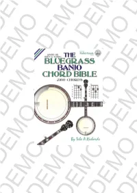 Bluegrass Banjo Gdgbd Jazz Tuning Chord Bible.Indd
