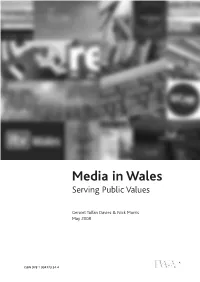 Media in Wales Serving Public Values