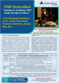 NIRF Demystified