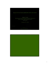 Selection System: Reproduction Methods