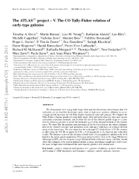 The Atlas3d Project-V. the CO Tully-Fisher Relation of Early-Type