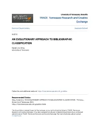 An Evolutionary Approach to Bibliographic Classification