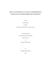 Design and Optimization of a Multicascade Refrigeration System for Use in Extreme Temperature Environments