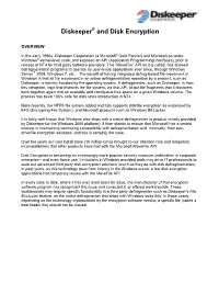 Diskeeper and Disk Encryption