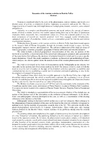 Dynamics of the Tourism Activities in Bistrita Valley - Abstract