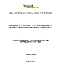 Final Narrative and Financial Inform of the Project