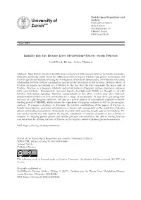 Insights Into the Hexose Liver Metabolism—Glucose Versus Fructose