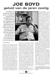 Joe Boyd, Nfs