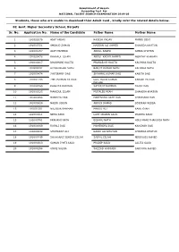 Nts Candidate List
