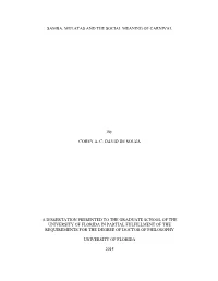 SAMBA, MULATAS and the SOCIAL MEANING of CARNIVAL By