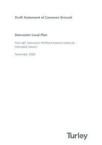 Draft Statement of Common Ground Doncaster Local Plan