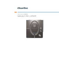 Manuale Per L'utente