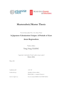 Masterarbeit/Master Thesis