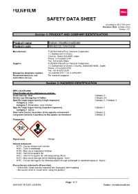 Safety Data Sheet