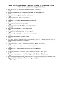 Thirteen Moon Calender, Science of Time Cyclic Order T1 Genetic Presentation-Knowledge Initiates View