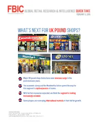 What's Next for Ukpound Shops?