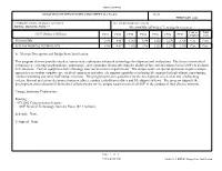 A. Mission Description and Budget Item Justification