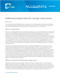 Intellectual Property Basics for Startups: Trade Secrets