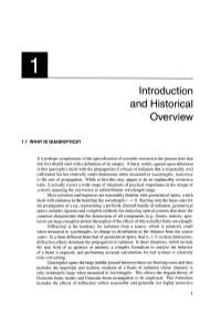 Introduction and Historical Overview