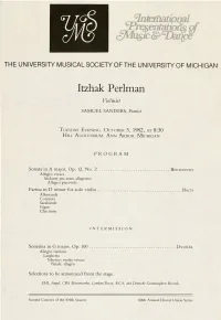 Itzhak Perlman Violinist