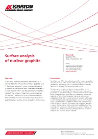 Surface Analysis of Nuclear Graphite