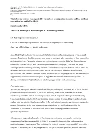The Following Content Was Supplied by the Authors As Supporting Material and Has Not Been Copy-Edited Or Verified by JBJS