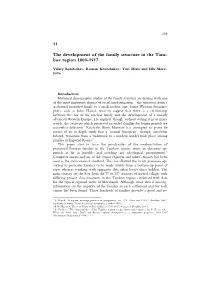 11 the Development of the Family Structure in the Tam- Bov Region