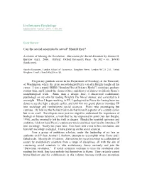 Can the Social Scientists Be Saved? Should They?