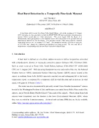 Heat Burst Detection by a Temporally Fine-Scale Mesonet
