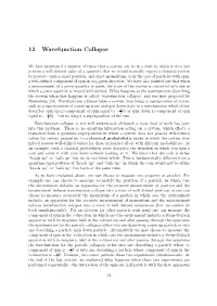 12 Wavefunction Collapse