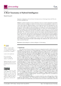 A Brief Taxonomy of Hybrid Intelligence