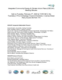 ICECAP) Meeting Minutes