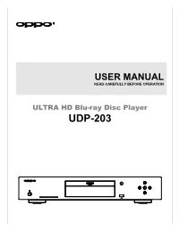 UDP-203 User Manual