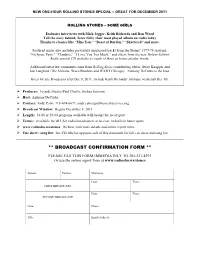 Broadcast Confirmation Form **